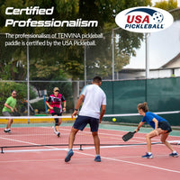 Thumbnail for TENVINA Pickleball Paddles, Multi-Layer T700SC Textured Carbon Fiber Pickleball Paddle, 4-Types of Shapes and Thicknesses, Strong Spin & Power Surface of USAPA Approved Pickle Ball Paddle