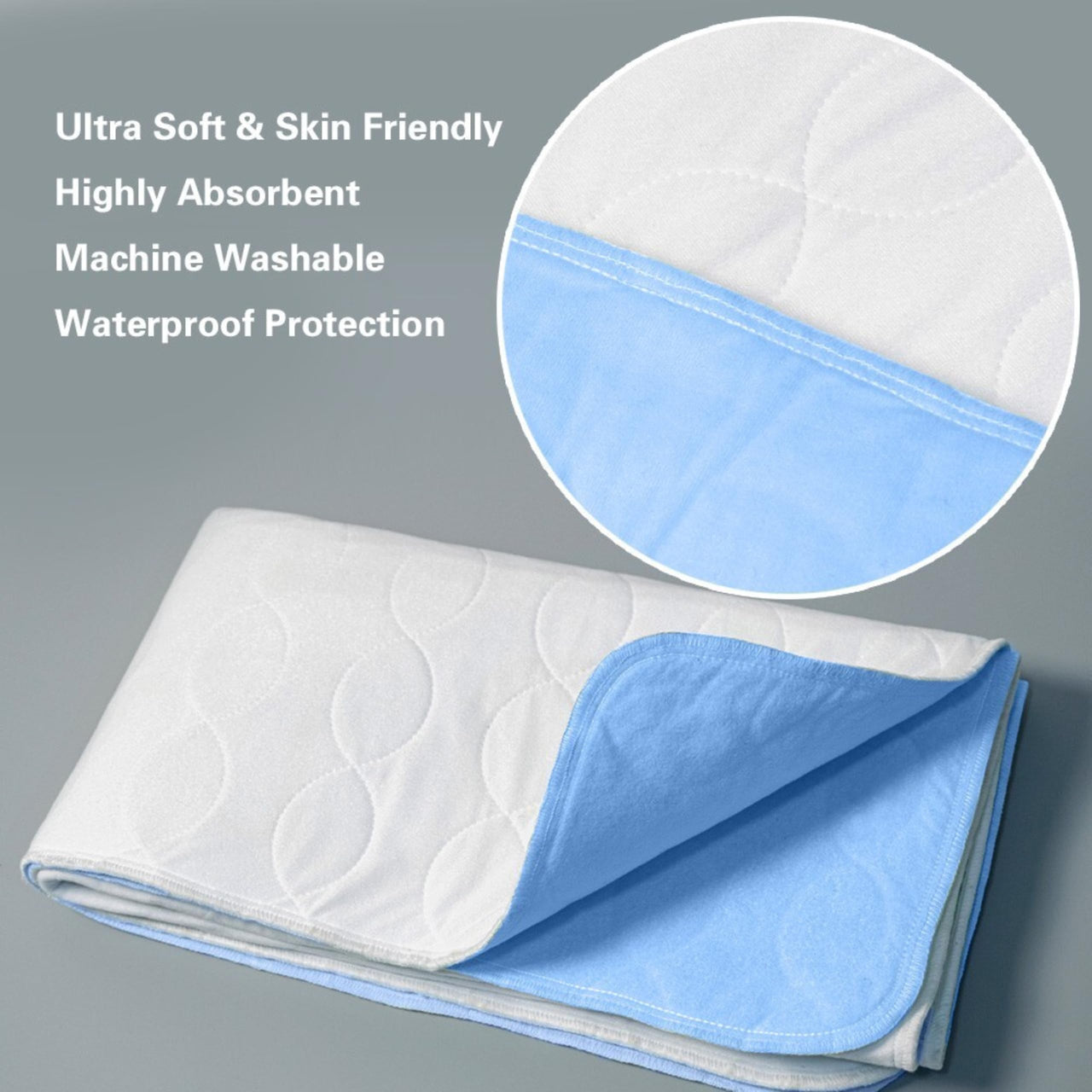 Salk CareFor Economy Reusable Waterproof Underpad, 36" x 54"
