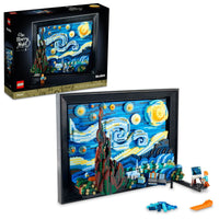 Thumbnail for LEGO Ideas Vincent Van Gogh The Starry Night - Building Set for Adults, Ages 18+ - Beautifully Detailed Home Wall Art Decor - Gift for Men & Women - 21333
