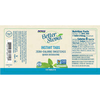 Thumbnail for NOW Foods, Better Stevia Instant Tabs, Zero-Calorie Sweetener, Certified Non-GMO, Gluten-Free, 175 Tablets