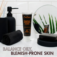 Thumbnail for SheaMoisture Facial Wash and Scrub African Black Soap for Blemish Prone Skin to Clarify Skin 4 oz