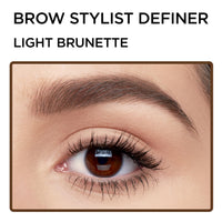 Thumbnail for L'Oreal Brow Stylist Definer Waterproof Eyebrow Pencil, Light Brunette 0.003 Ounce (1 Count)