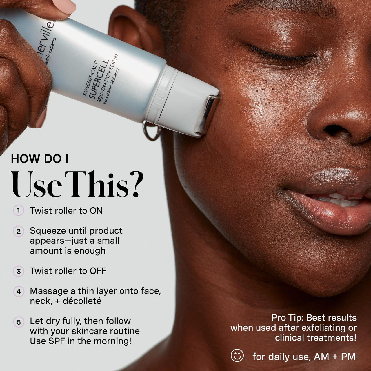 Kate Somerville KateCeuticals® SuperCell – Rejuvenation Peptide Serum to Repair Damaged Skin and Reduce Fine Lines and Wrinkles, 1 Fl Oz