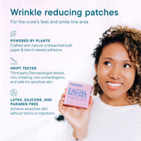 Thumbnail for Frownies Facial Patches for Wrinkles on the Corner of Eyes & Mouth - Hypoallergenic Anti-Wrinkle Face Tape - Wrinkle Patch to Smooth & Soften Crow’s Feet & Smile Lines - For Overnight Use, 144 Patches