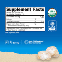 Thumbnail for Nutricost Organic Lion's Mane Mushroom Powder 4oz - Certified USDA Organic