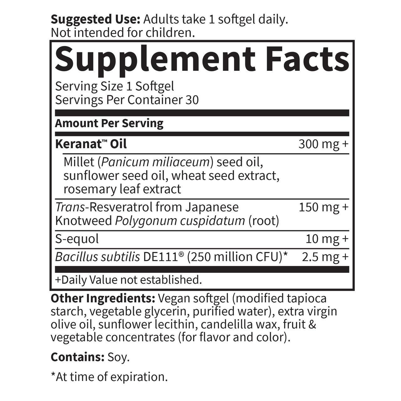 Garden of Life Herbals Menopause Supplement with S-equol & Trans-Resveratrol for Multi-Symptom Relief, Keranat for Thicker, Fuller Hair Growth – Non-GMO, Gluten-Free, Vegan, Berry Flavor, 30 Servings