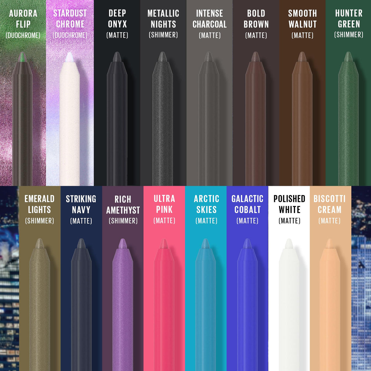 MAYBELLINE New York Tattoo Studio Long-Lasting Sharpenable Eyeliner Pencil, Glide on Smooth Gel Pigments with 36 Hour Wear, Waterproof Metallic Nights 0.04 oz
