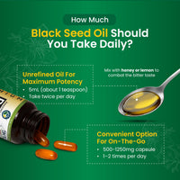 Thumbnail for Amazing Herbs Premium Black Seed Oil - Cold Pressed Nigella Sativa Aids in Digestive Health, Immune Support, Brain Function, Joint Mobility, Gluten Free, Non GMO - 1 Fl Oz