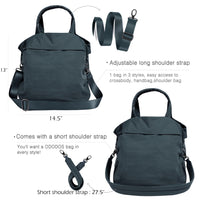 Thumbnail for ODODOS 19L Multi Hobo Bags 2.0 with 2 Straps for Women, Totes Handbags, Crossbody Shoulder Bags, Deep Navy