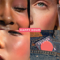 Thumbnail for Tower 28 BeachPlease Cream Blush + Tinted Lip Balm - Multi-Use Lip Tint + Dewy Blush for Cheeks With Aloe Vera + Green Tea - Vegan, Non-Comedogenic Makeup for Sensitive Skin - Happy Hour (0.16 oz)