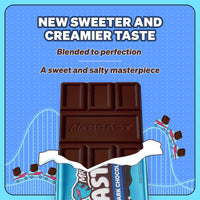 Thumbnail for MrBeast Feastables Dark Chocolate with Sea Salt Bar, King Size, 10 Count, Sweet & Salty Chocolate Candy, Fairtrade Cocoa, 2.1oz Each