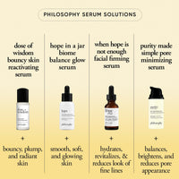 Thumbnail for philosophy purity made simple pore minimizing facial serum- with salicylic acid, lentil seed extract & lilac extract decreases the appearance of pores instantly - vegan formula - 1 fl oz