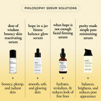Thumbnail for philosophy purity made simple pore minimizing facial serum- with salicylic acid, lentil seed extract & lilac extract decreases the appearance of pores instantly - vegan formula - 1 fl oz