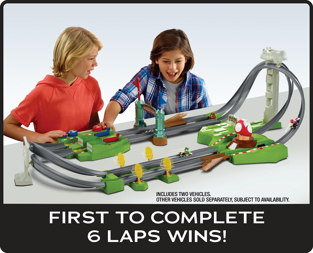 Hot Wheels Mario Kart Circuit Track & 2 Karts