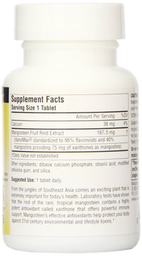 Thumbnail for Source Naturals Mangosteen, Antioxidant and Immune Support*, 75 mg Xanthones - 60 Tablets