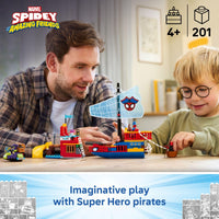 Thumbnail for LEGO Marvel Spidey and His Amazing Friends Team Spidey Pirate Ship Building Toy for Kids - Super Hero Pretend Play Set for Preschool Boys & Girls, Ages 4+ - Gift Idea for Birthdays - 11208