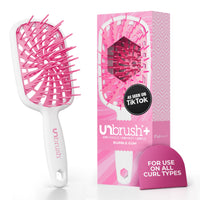 Thumbnail for FHI Heat UNbrush Plus — Curly Hair Brush for Gentle & Effective Detangling on Wet or Dry Fragile Hair Types — Detangler Brush w/ 84 UltraFlex Bristles, Ultra-light, Vented, Anti Static Hairbrush