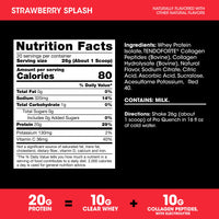 Thumbnail for Optimum Nutrition Pro Quench, 10g Clear Protein, 10g Collagen peptides & Electrolyte Powder Drink Mix, Strawberry, 20 Servings, 520 Grams (Packaging May Vary)
