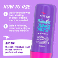 Thumbnail for Aussie Total Miracle Hair Care Bundle: Shampoo, Conditioner, and 3 Minute Deep Treatment with Apricot & Macadamia Oil, Paraben-Free for Damaged Hair, 26.2 & 8 Fl Oz