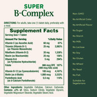 Thumbnail for Nature's Bounty Super B Complex Vitamins with Vitamin C & Folic Acid, Vitamins for Immune & Cellular Energy Support, 150 Tablets
