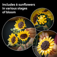 Thumbnail for LEGO Botanicals Sunflower Bouquet Building Set for Adults, Ages 18+ - Gift for Birthdays - Artificial Flowers for Home Office, Bedroom or Desk Decor - 11502