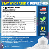 Thumbnail for Dr. Berg Zero Sugar Hydration Keto Electrolyte Powder - Enhanced w/ 1000 mg of Potassium & Real Pink Himalayan Salt (NOT Table Salt) - Strawberry & Lemonade Hydration Drink Supplement - 50 Servings