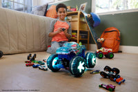 Thumbnail for Hot Wheels Monster Trucks 1:15 Scale Mega-Wrex Alive Battery-Powered RC Vehicle with Lights & Sounds
