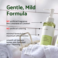 Thumbnail for IUNIK Centella Asiatica Cleansing Oil - Pore & Sebum Control Oil Cleanser | Makeup & Sunscreen Remover for Women & Men Dry Oily Sensitive Acne-prone Skin Gentle Face & Body Wash Korean Skincare