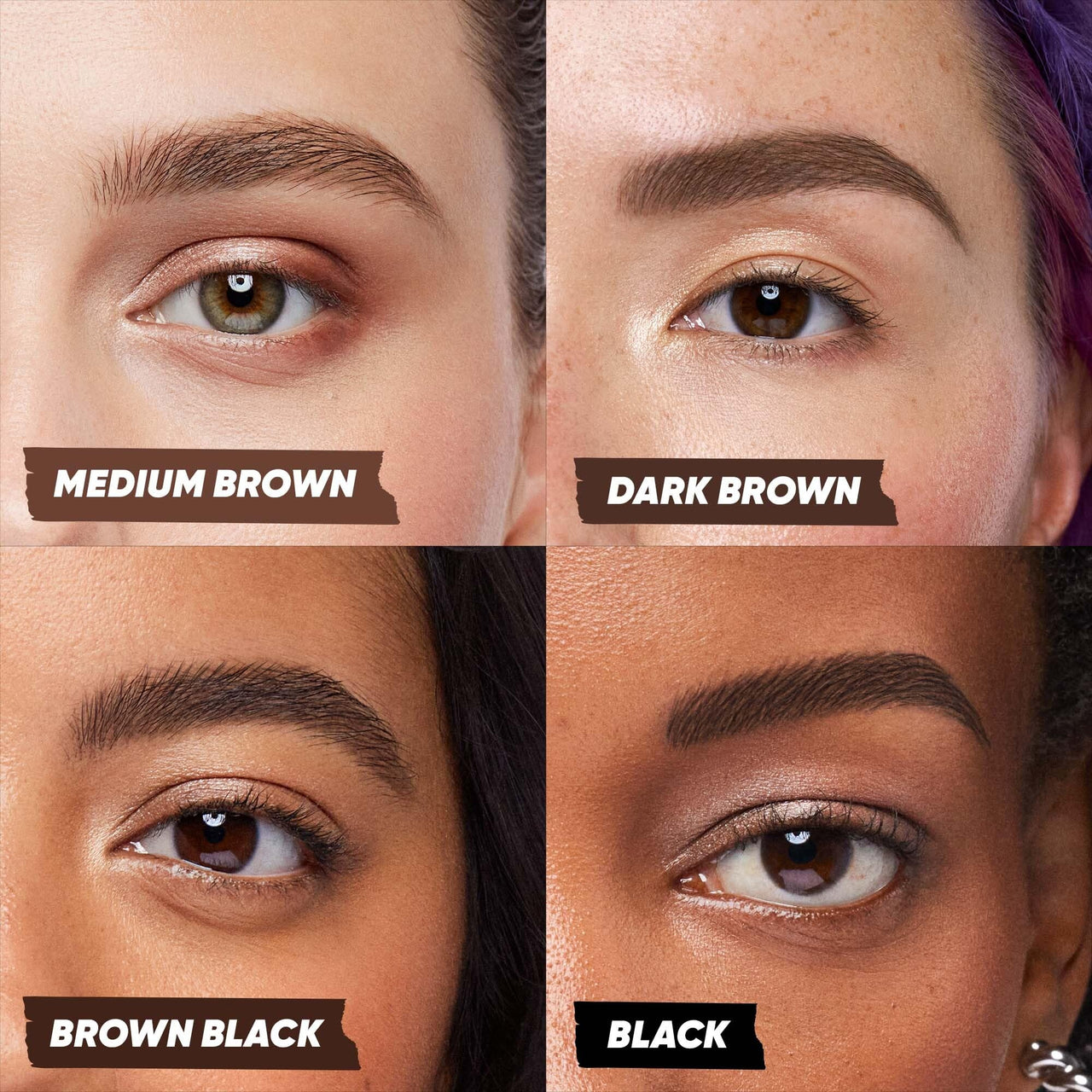 Kosas Brow Pop Nano Eyebrow Pencil – Ultra-Fine 1mm Micro Brow Pencil with Spoolie, Black