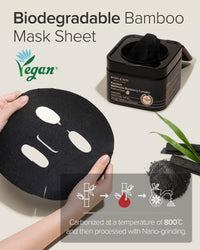 Thumbnail for Mary&May Premium Idebenone Blackberry Complex Essence Mask (20 Sheets) – Bamboo Charcoal Sheet, Daily Pull-Out Dispenser Korean Face Mask with Vitamin C, Panthenol & Ceramide for Hydrating Radiance