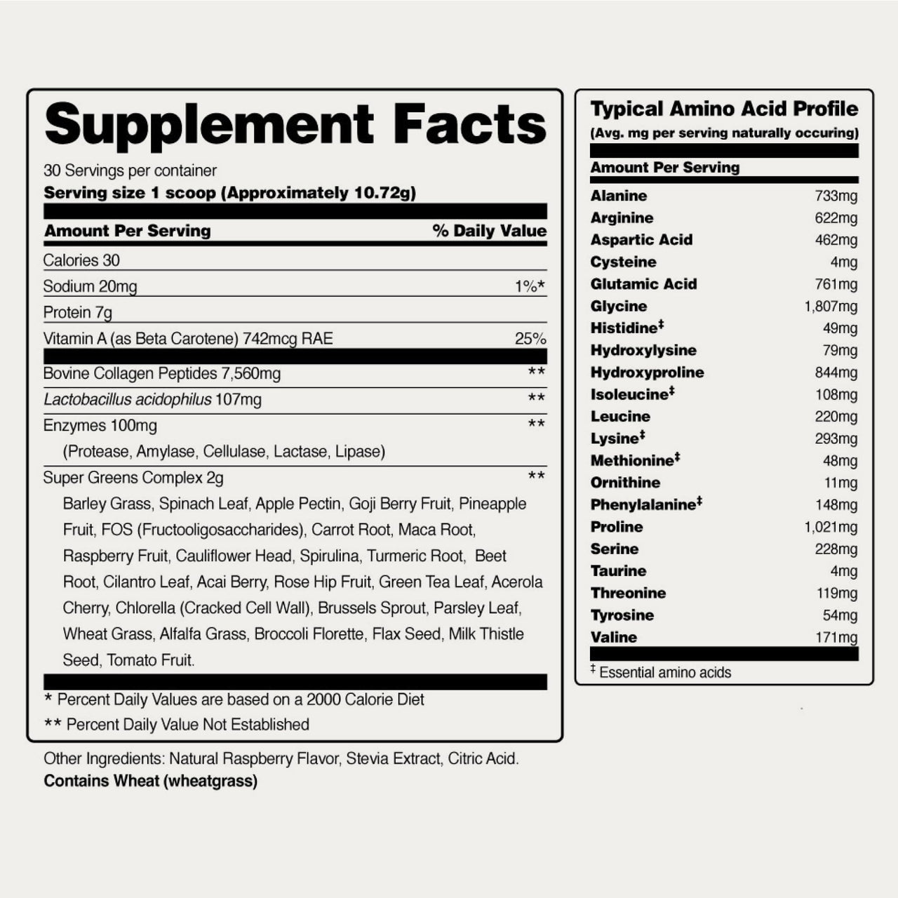 Snap Supplements Super Greens Powder with Collagen Peptides, 26 Fruits and Vegetables, Grass Fed, Non-GMO Daily Greens for Hair, Skin, Nails & Joint Support, 11.34 oz, (30 Servings, 1 Month Supply)