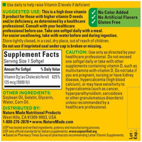 Thumbnail for Nature Made Vitamin D-3 5000IU 220 Count Softgels