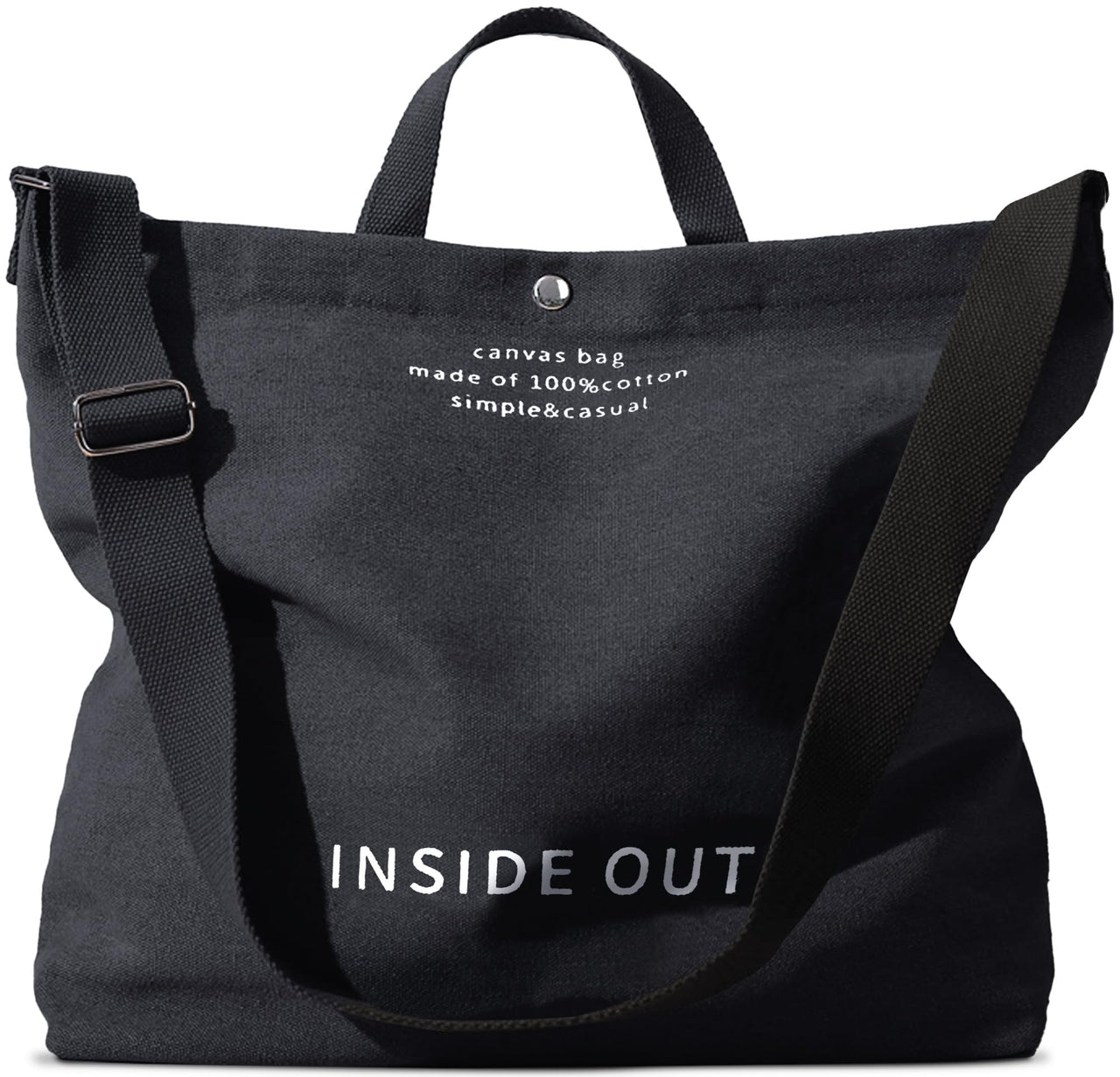 Large Tote Bag for Women, Canvas Bag Women Gift, Fashion Crossbody 16oz Cotton Bag, Large Capacity Shoulder Bag