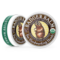 Thumbnail for Badger Healing Balm, Hard Working Hands Cream, Organic Hand Cream for Dry Cracked Hands, Long Lasting Hand Moisturizer/Dry Hands Treatment, .75 oz Tin, 3-Pack