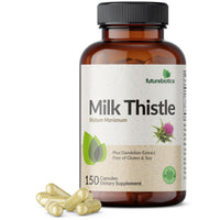 Thumbnail for Futurebiotics Milk Thistle Silymarin Marianum & Dandelion Extract Liver Health Support, Antioxidant Support, Detox, 150 Capsules