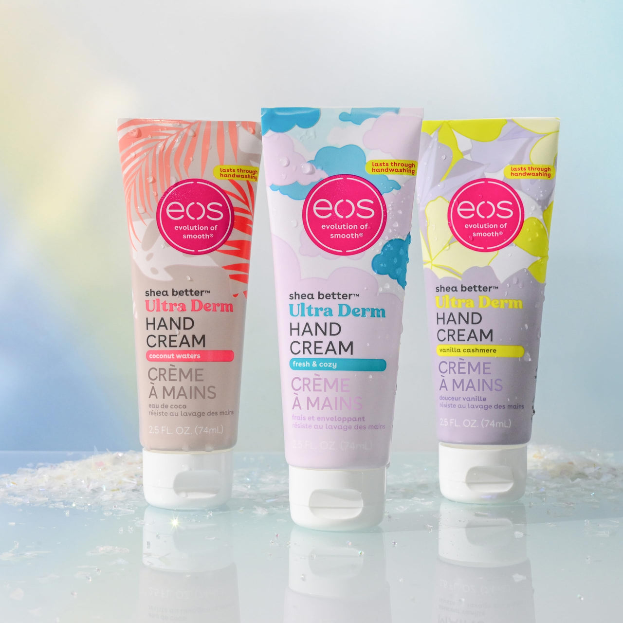 eos Shea Better Hand Cream – Fresh & Cozy, Hand Lotion, Hand Lotion for Dry Skin, Hydrating, Shea Butter, Dry Skin Relief, Travel Size, 2.5 oz