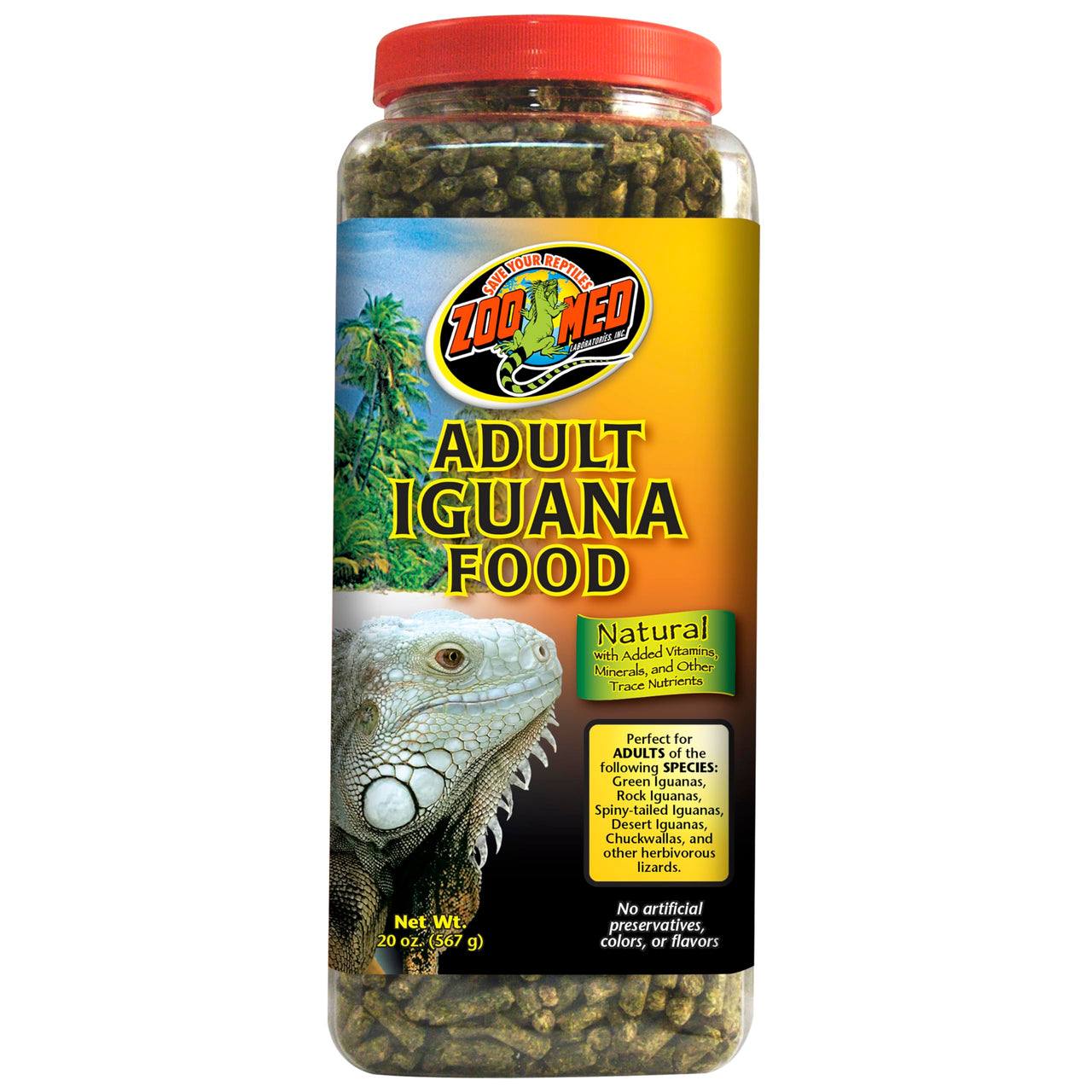 Zoo Med Natural Iguana Food Formula, 20-Ounce, Adult