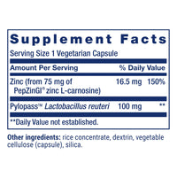 Thumbnail for Life Extension Gastro-Ease™, zinc L-carnosine, Pylopass™ Lactobacillus reuteri probiotics, Digestion Supplement, Gut Health, Stomach Comfort, Gluten-Free, Non-GMO, Vegetarian, 60 Capsules