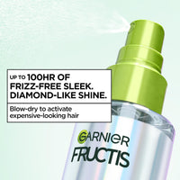 Thumbnail for Garnier Fructis Diamond Sleek Hair Shine Spray, Frizz Control and Heat Protectant for Frizzy, Dry Hair, Formulated with Vegan Keratin Smoothing Complex and Argan Oil, 4.6 Fl Oz