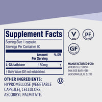 Thumbnail for Vimergy Glutathione – Supports Liver Detox* – Superfood for Cellular Health & Antioxidant Support* – Kosher, Vegan & Gluten-Free – 60 Capsules