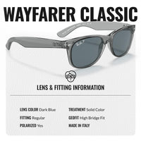 Thumbnail for Ray-Ban RB2132 NEW WAYFARER Classic Polarized Square Shape Sunglasses With Eyewear Kit Bundle - High Bridge Fit - Casual Wear Square Sunglasses
