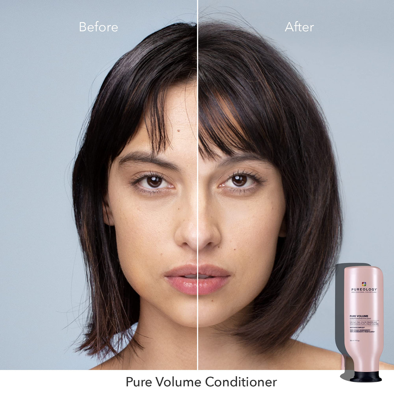 Pureology Pure Volume Conditioner - Enhances Volume and Movement, Lightweight Shampoo for Fine, Flat, Color Treated Hair, 1.7 Fl Oz