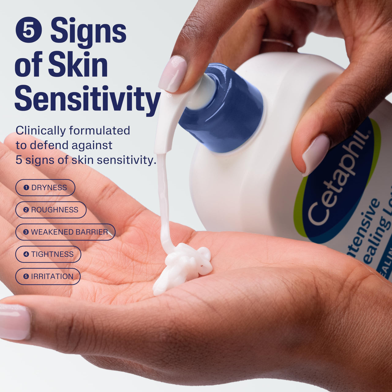 Cetaphil Intensive Healing Lotion with Ceramides 16 Oz For Dry, Rough, Flaky Sensitive Skin 24-Hour Hydration Fragrance, Paraben & Gluten Free