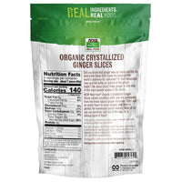 Thumbnail for NOW Foods, Organic Crystallized Ginger Slices, Low-Sodium, Sulfur-Free, Preservative-Free and Non-GMO, 16-Ounce (Packaging May Vary)