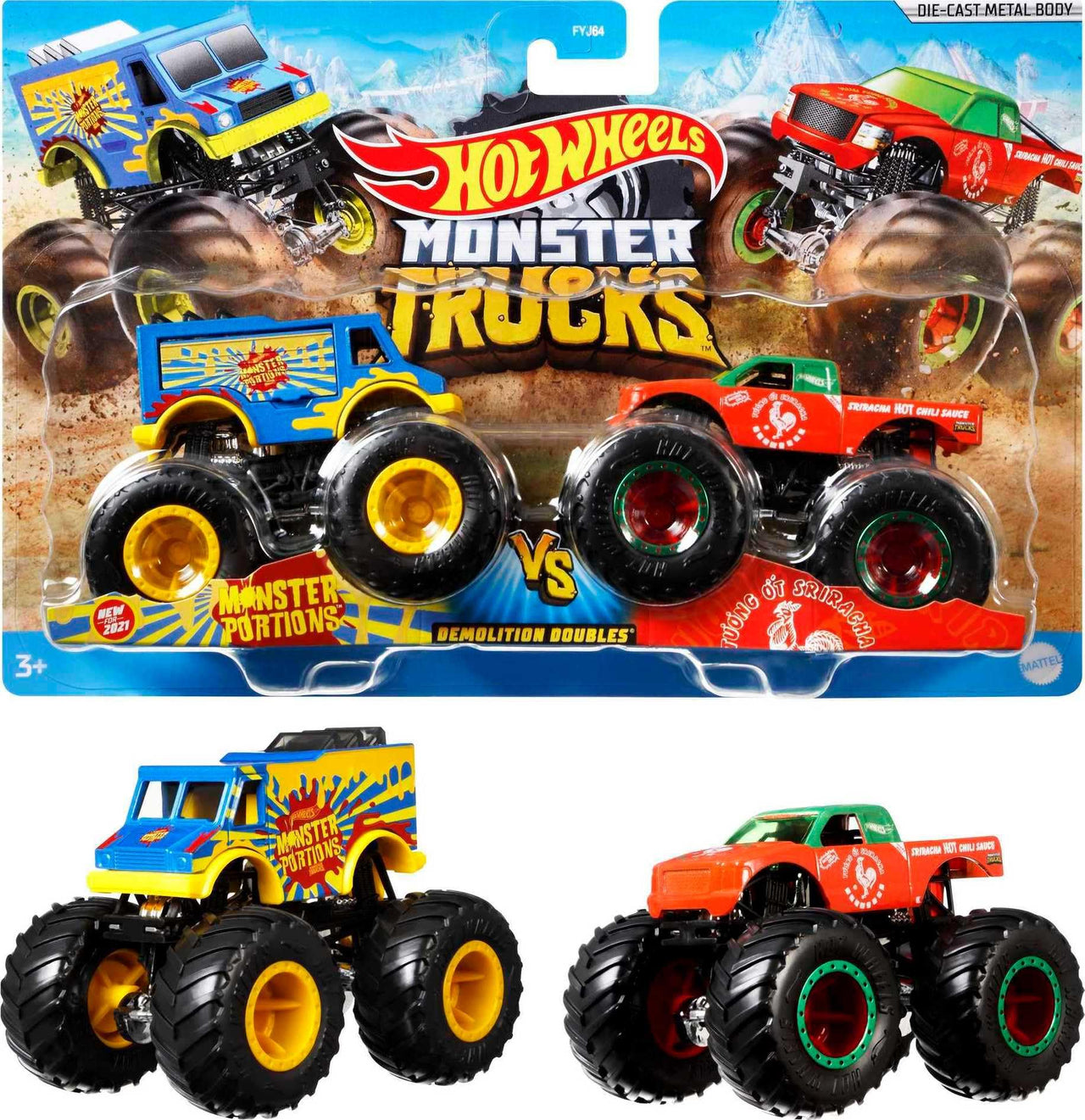Hot Wheels Monster Trucks Demolition Doubles (Styles May Vary)