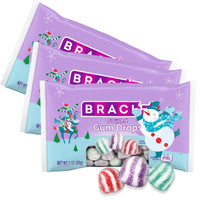 Thumbnail for Holiday Swirled Gum Drops 3 Pack - Festive Sugared Gummy Candy in Red, Green & Purple – Soft Chewy Gumdrops for Christmas Parties, Gift Bags, Stockings & Snacking