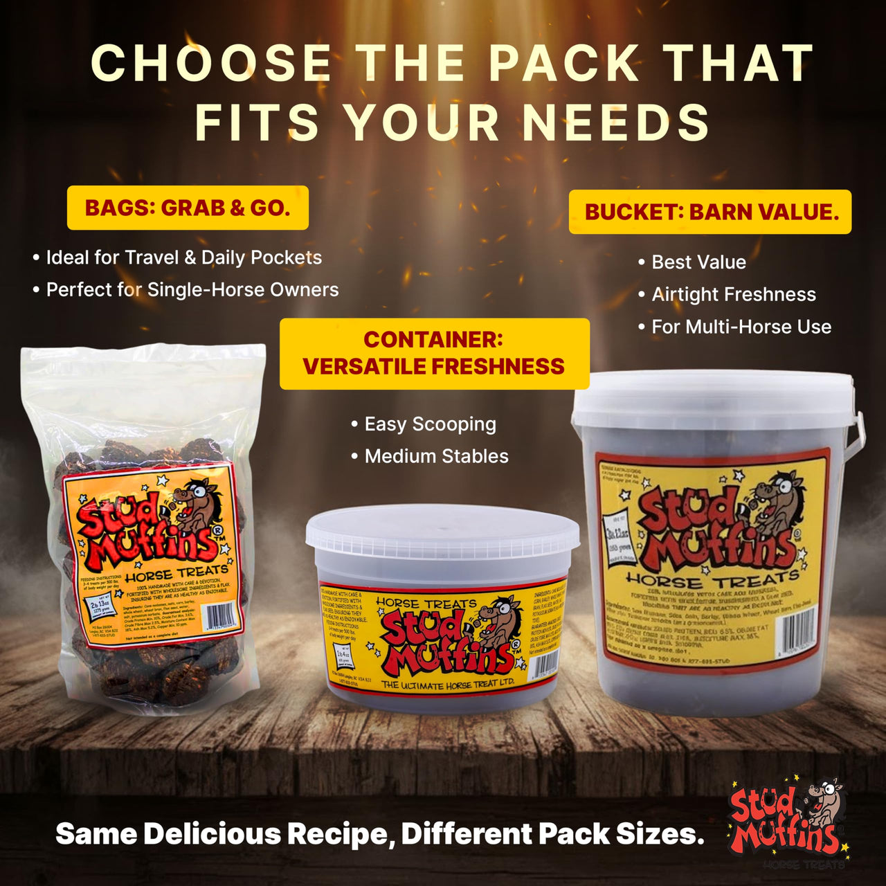 Stud Muffins 1045 Stud Muffins Horse Treats, 45 Oz Bag