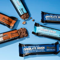 Thumbnail for Barebells Starter Pack (3 Mix Pack) – 36 Total Bars, High Protein Snack, with 20g Protein & No Added Sugar – On-the-Go Breakfast or Post-Workout Treat, Cookies and Caramel, Creamy Crisp, Brownie Dough