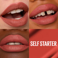 Thumbnail for Maybelline Super Stay Matte Ink Liquid Lipstick Makeup, Long Lasting High Impact Color, Up to 16H Wear, Self-Starter, Light Red, 1 Count, Packaging May Vary
