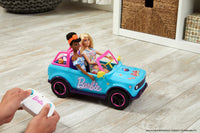 Thumbnail for Hot Wheels Barbie RC SUV & Stickers, Can Hold & Store 2 Barbie Dolls & Accessories, Kid-Applied Stickers for Customization